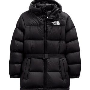 THE NORTH FACE WOMEN'S NUPTSE BELT MID 700 DOWN JACKET TNF Black sz S M L XL XXL